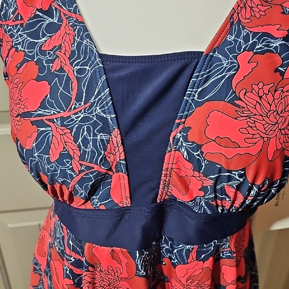 BloomChic Red and Blue Tankini Swimwear - Picture 3 of 6